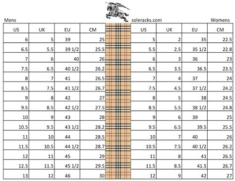 burberry womens shoes size chart|Burberry rain boots size chart.